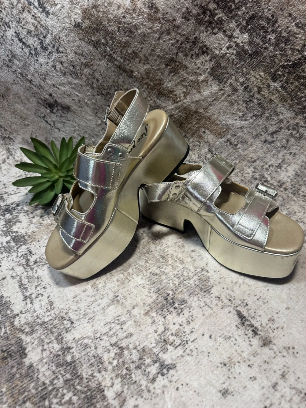 Free People follow your own path Platform Sandals